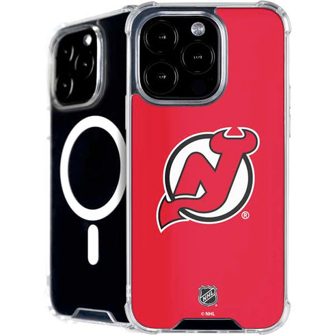 NHL New Jersey Devils Solid Background iPhone 16 Pro MagSafe Case